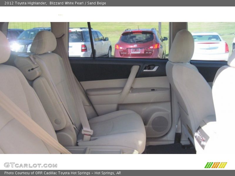 Blizzard White Pearl / Sand Beige 2012 Toyota Highlander