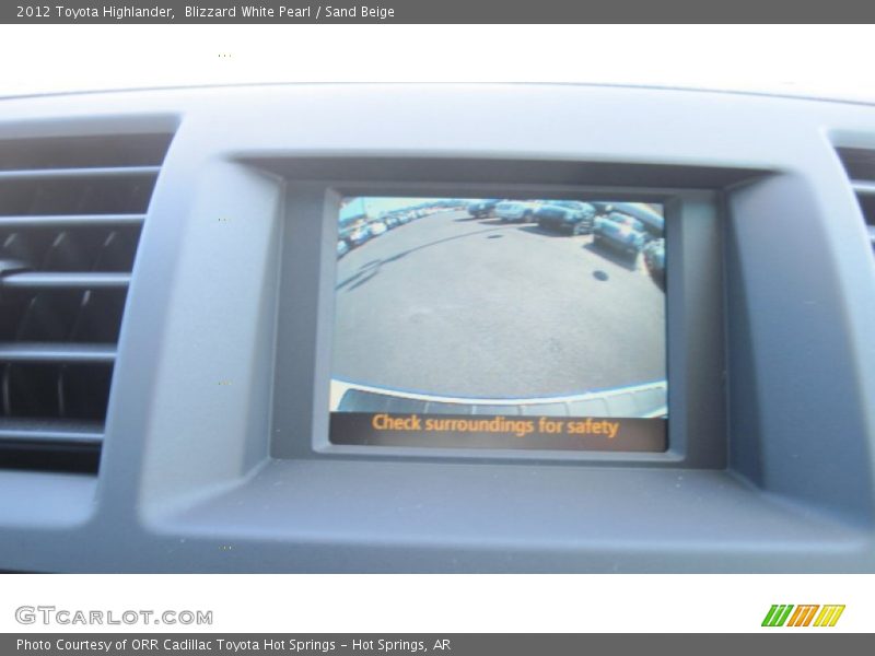 Blizzard White Pearl / Sand Beige 2012 Toyota Highlander