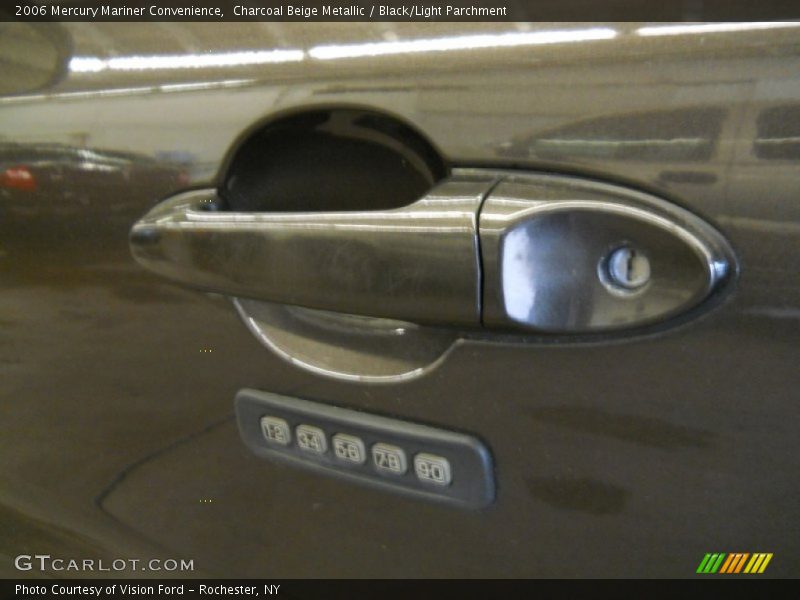 Charcoal Beige Metallic / Black/Light Parchment 2006 Mercury Mariner Convenience