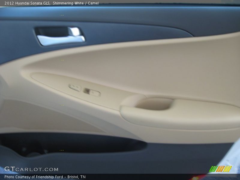 Shimmering White / Camel 2012 Hyundai Sonata GLS
