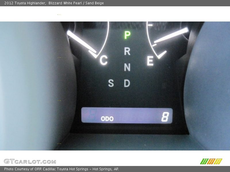 Blizzard White Pearl / Sand Beige 2012 Toyota Highlander