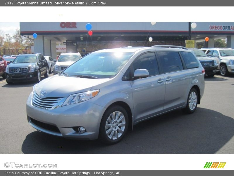Silver Sky Metallic / Light Gray 2012 Toyota Sienna Limited