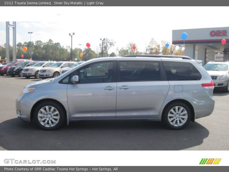 Silver Sky Metallic / Light Gray 2012 Toyota Sienna Limited