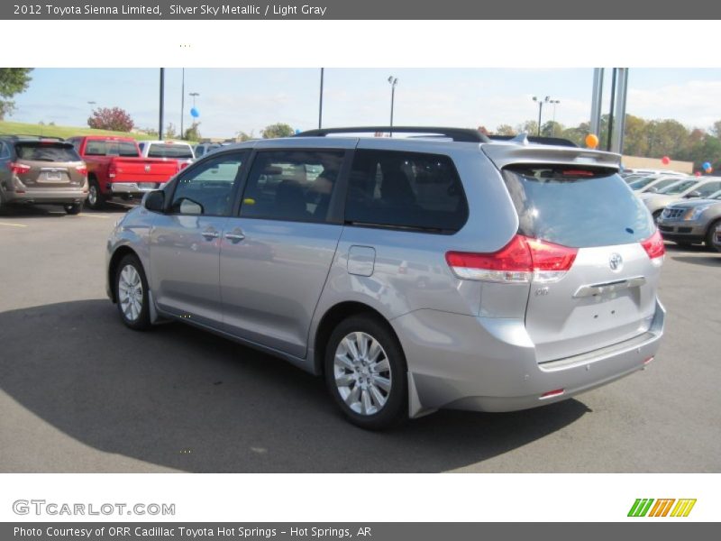 Silver Sky Metallic / Light Gray 2012 Toyota Sienna Limited