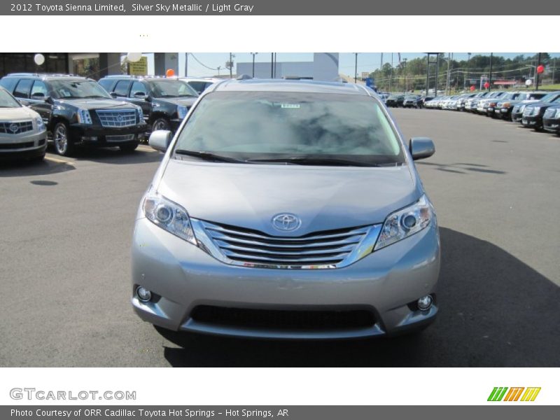 Silver Sky Metallic / Light Gray 2012 Toyota Sienna Limited