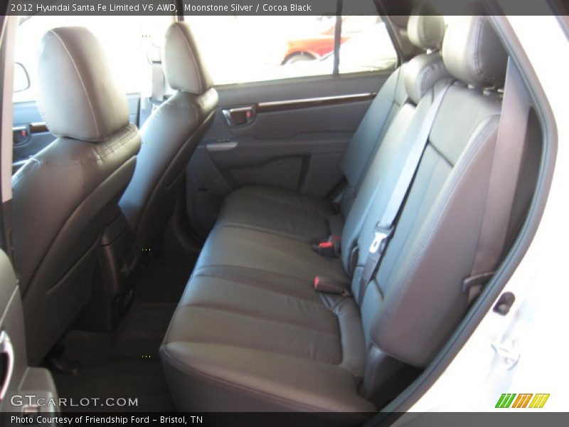 Moonstone Silver / Cocoa Black 2012 Hyundai Santa Fe Limited V6 AWD