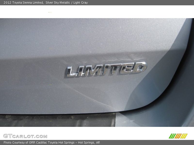 Silver Sky Metallic / Light Gray 2012 Toyota Sienna Limited