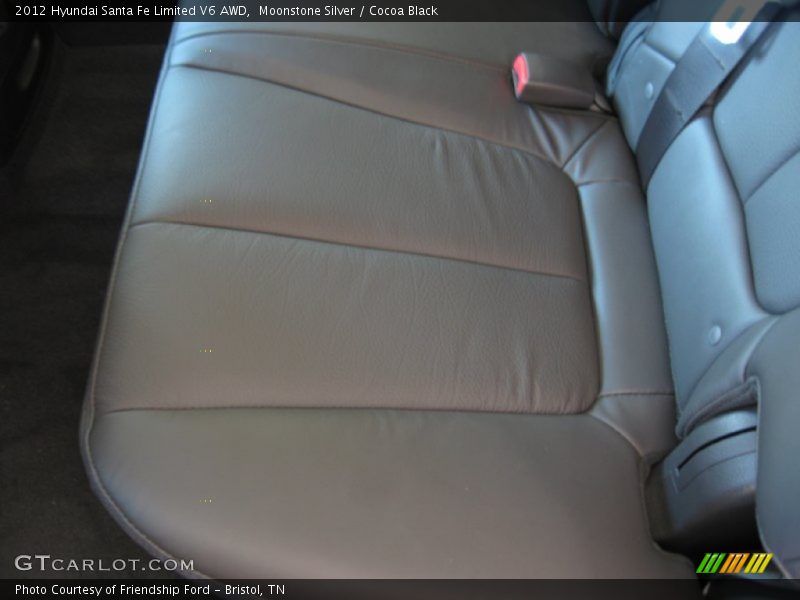 Moonstone Silver / Cocoa Black 2012 Hyundai Santa Fe Limited V6 AWD