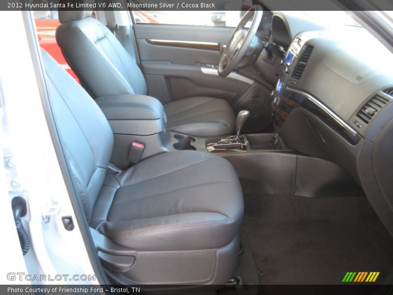  2012 Santa Fe Limited V6 AWD Cocoa Black Interior