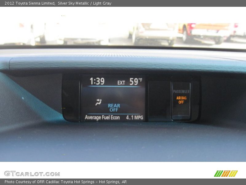 Silver Sky Metallic / Light Gray 2012 Toyota Sienna Limited