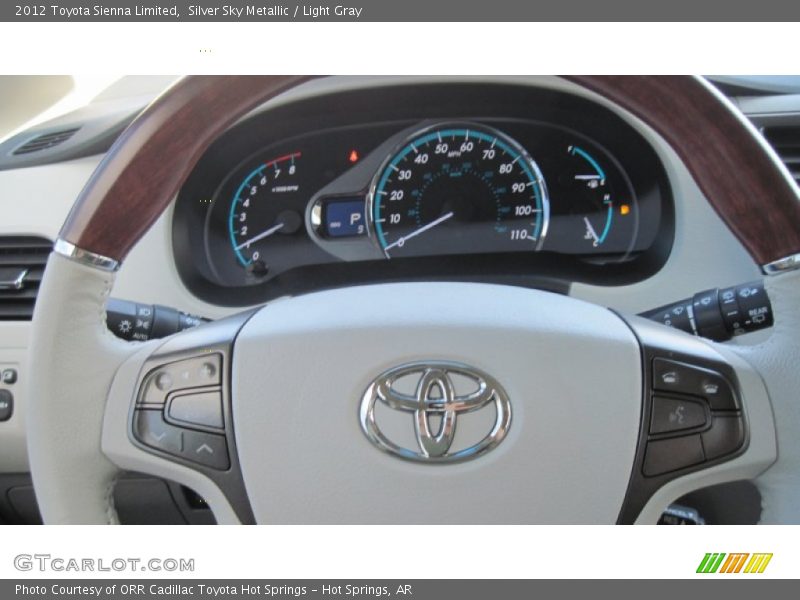 Silver Sky Metallic / Light Gray 2012 Toyota Sienna Limited
