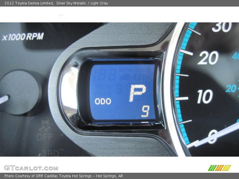Silver Sky Metallic / Light Gray 2012 Toyota Sienna Limited