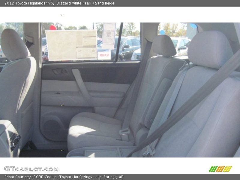 Blizzard White Pearl / Sand Beige 2012 Toyota Highlander V6