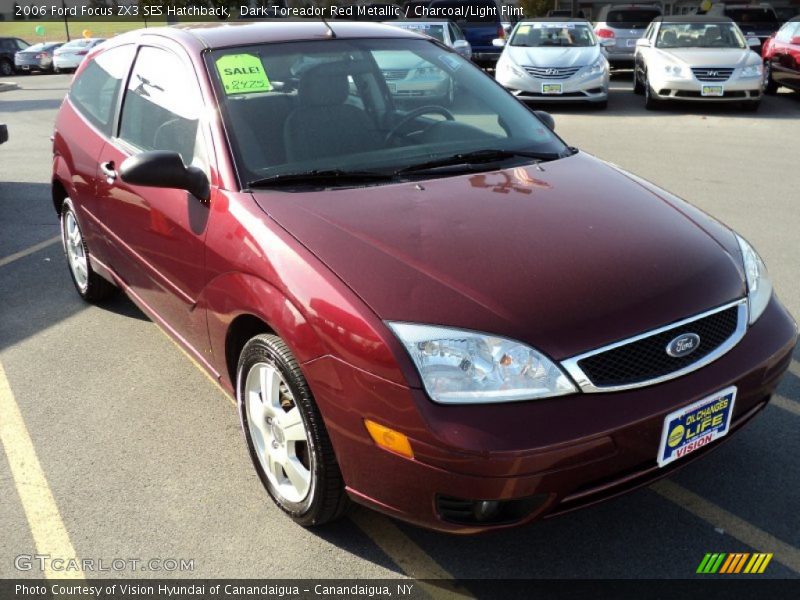 Dark Toreador Red Metallic / Charcoal/Light Flint 2006 Ford Focus ZX3 SES Hatchback