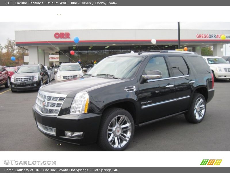 Black Raven / Ebony/Ebony 2012 Cadillac Escalade Platinum AWD