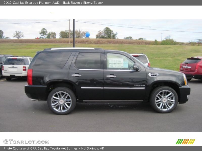 Black Raven / Ebony/Ebony 2012 Cadillac Escalade Platinum AWD