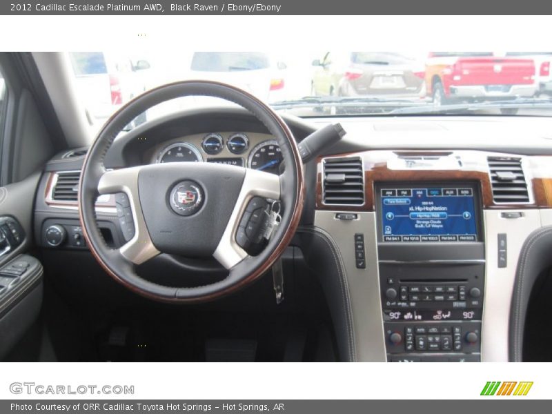 Black Raven / Ebony/Ebony 2012 Cadillac Escalade Platinum AWD