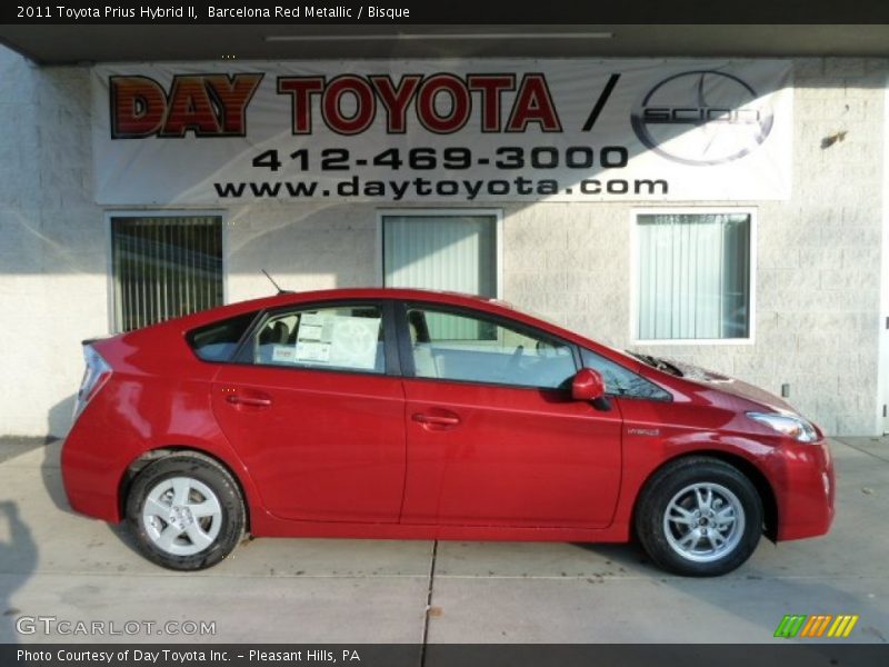 Barcelona Red Metallic / Bisque 2011 Toyota Prius Hybrid II