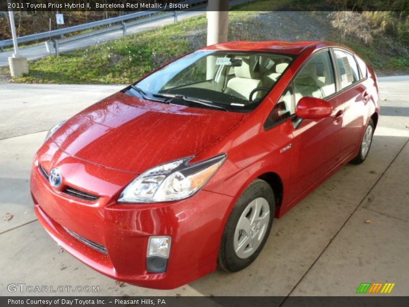 Barcelona Red Metallic / Bisque 2011 Toyota Prius Hybrid II