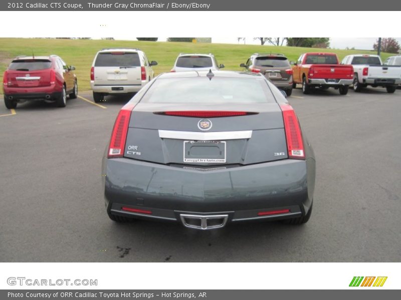 Thunder Gray ChromaFlair / Ebony/Ebony 2012 Cadillac CTS Coupe