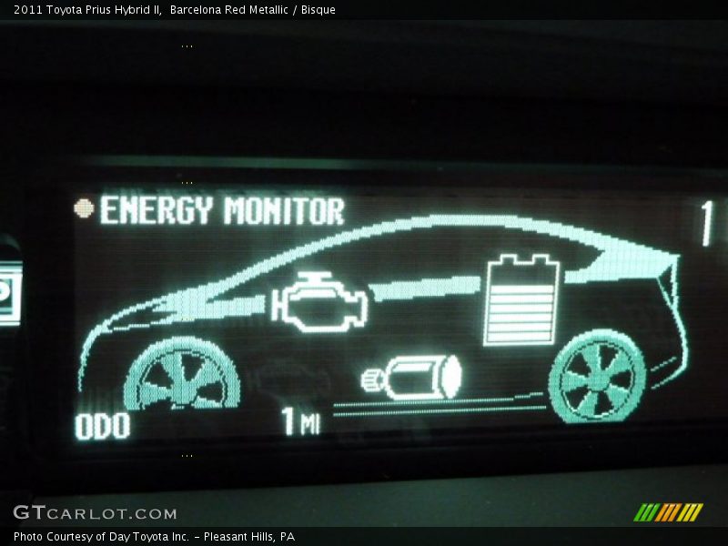 Barcelona Red Metallic / Bisque 2011 Toyota Prius Hybrid II