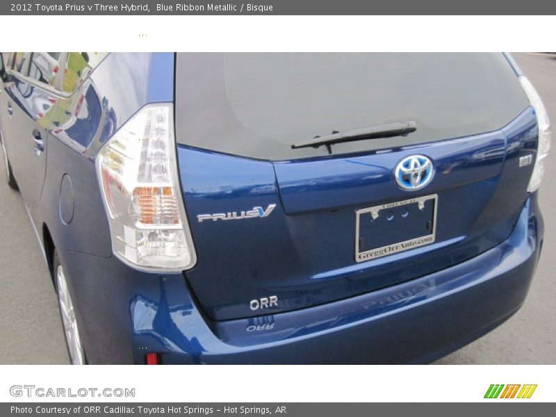 Blue Ribbon Metallic / Bisque 2012 Toyota Prius v Three Hybrid