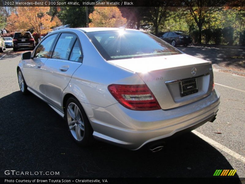 Iridium Silver Metallic / Black 2012 Mercedes-Benz C 300 Sport 4Matic