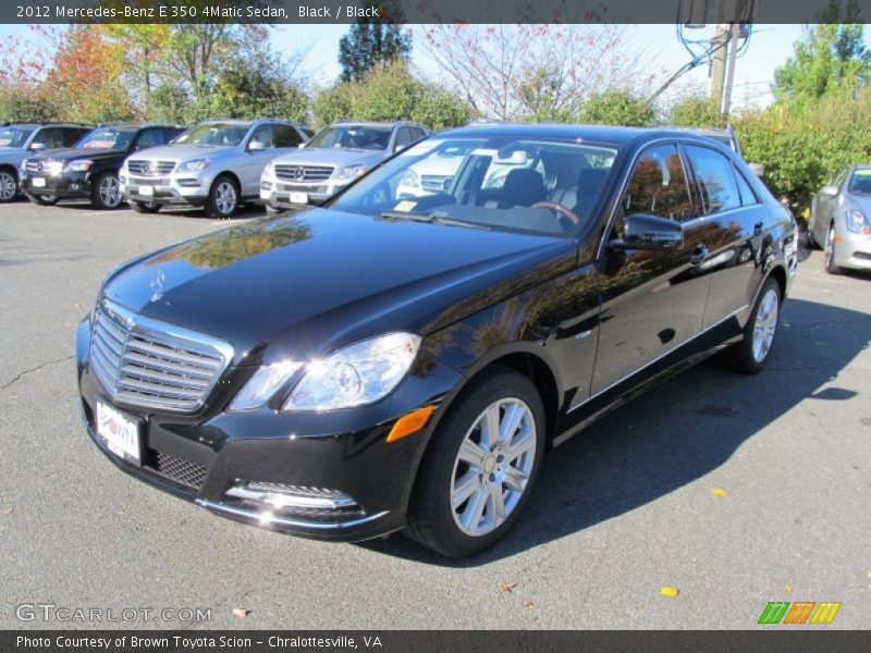 Black / Black 2012 Mercedes-Benz E 350 4Matic Sedan