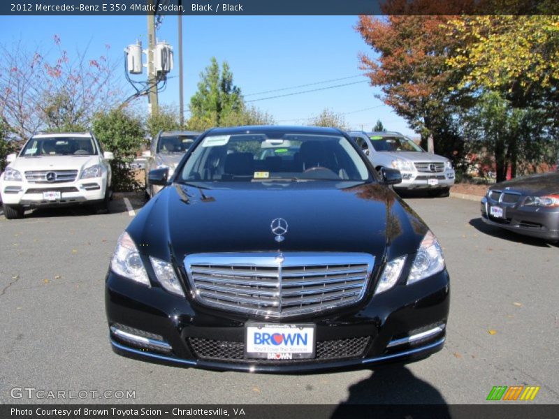 Black / Black 2012 Mercedes-Benz E 350 4Matic Sedan