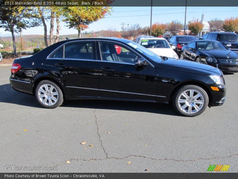 Black / Black 2012 Mercedes-Benz E 350 4Matic Sedan
