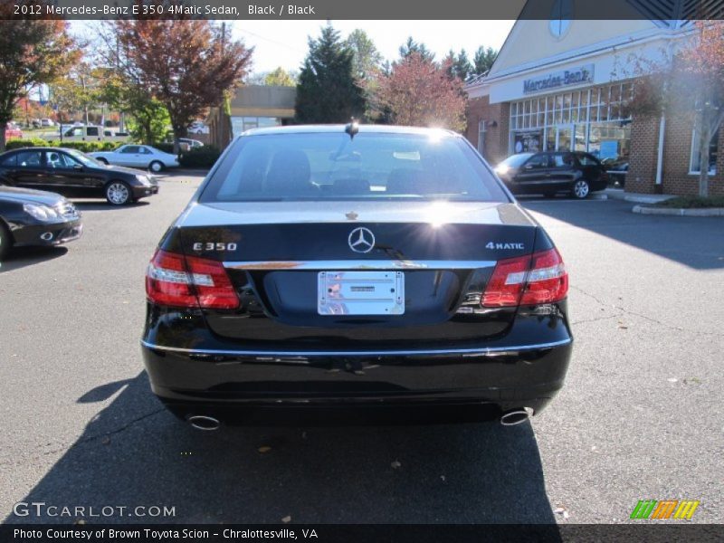 Black / Black 2012 Mercedes-Benz E 350 4Matic Sedan