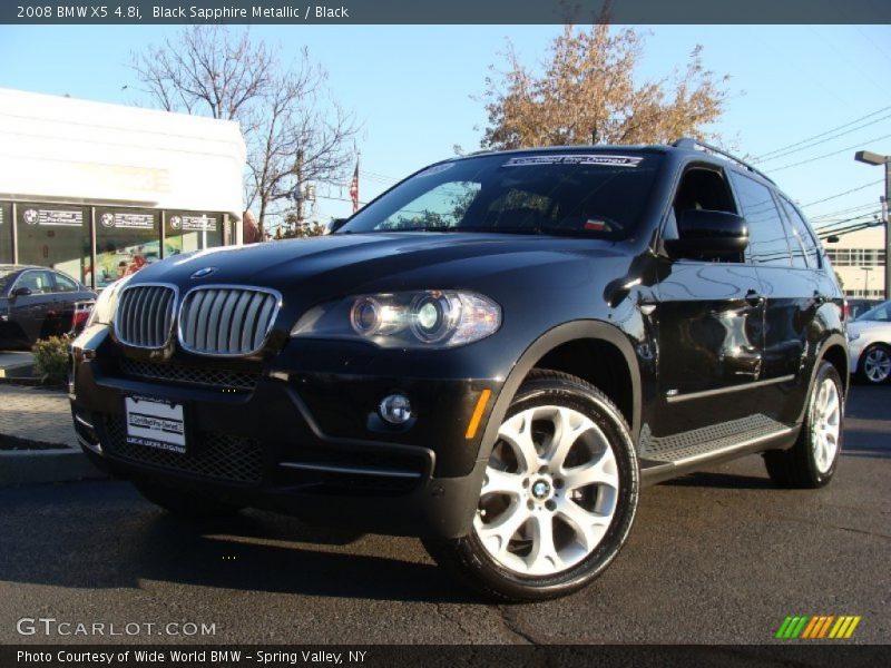 Black Sapphire Metallic / Black 2008 BMW X5 4.8i