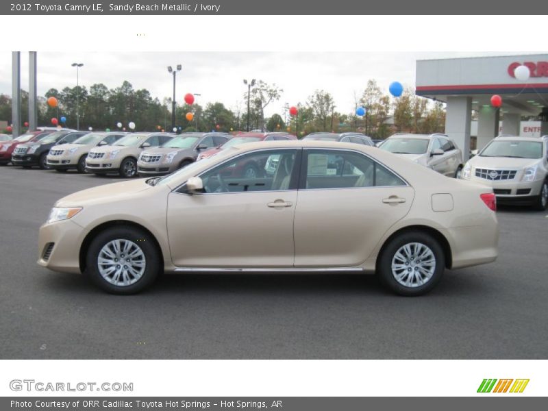 Sandy Beach Metallic / Ivory 2012 Toyota Camry LE