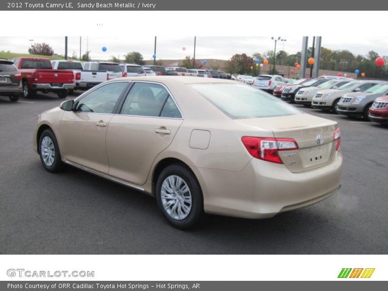 Sandy Beach Metallic / Ivory 2012 Toyota Camry LE