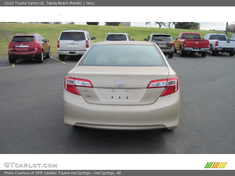 Sandy Beach Metallic / Ivory 2012 Toyota Camry LE