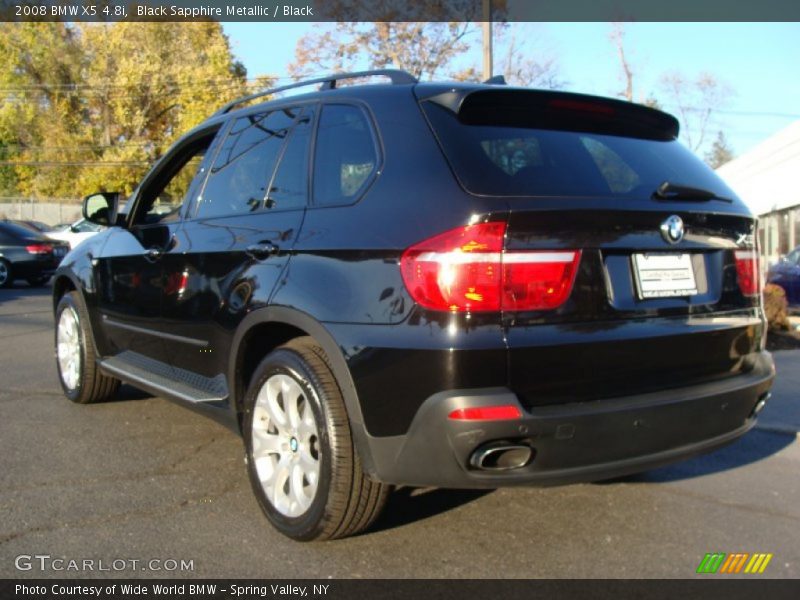 Black Sapphire Metallic / Black 2008 BMW X5 4.8i