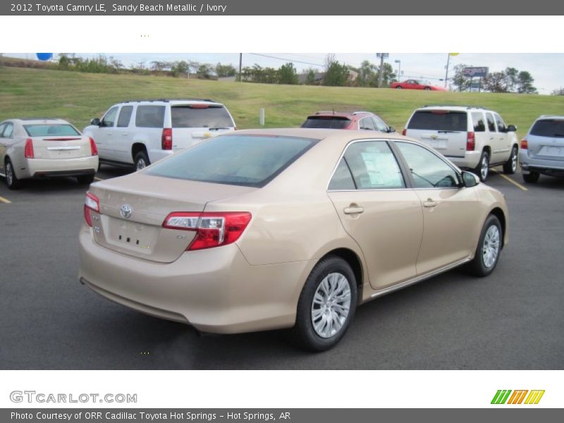 Sandy Beach Metallic / Ivory 2012 Toyota Camry LE