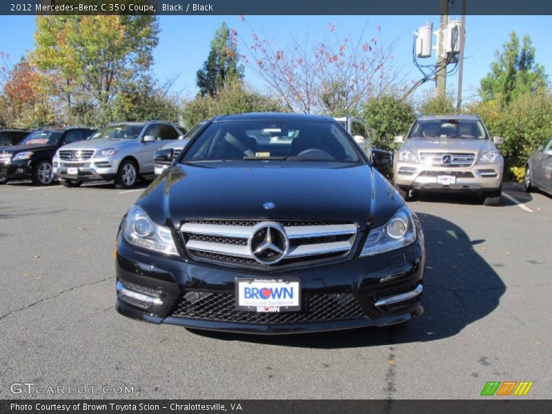 Black / Black 2012 Mercedes-Benz C 350 Coupe