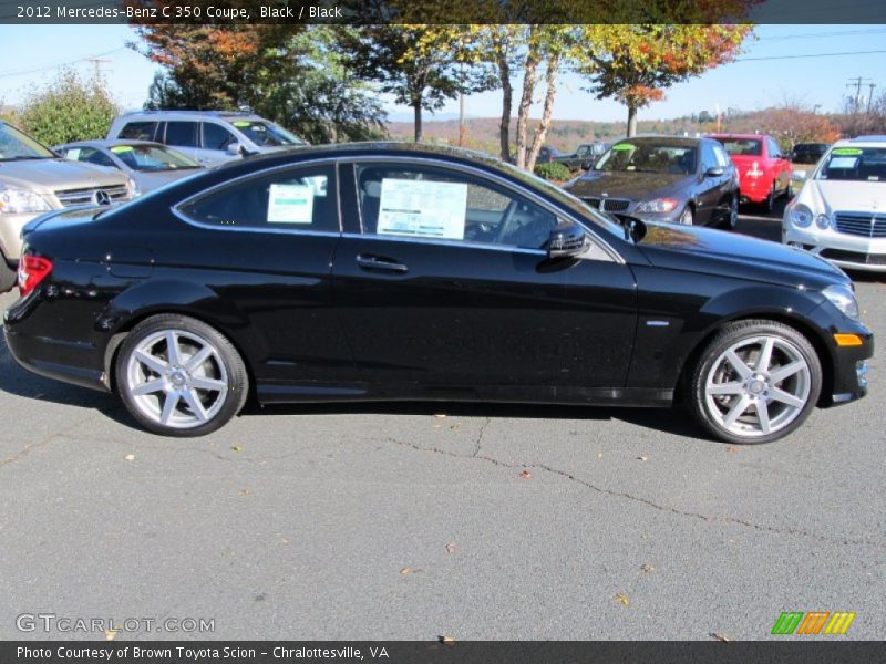 Black / Black 2012 Mercedes-Benz C 350 Coupe