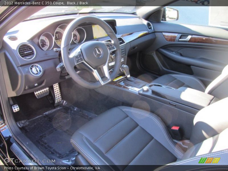 2012 C 350 Coupe Black Interior