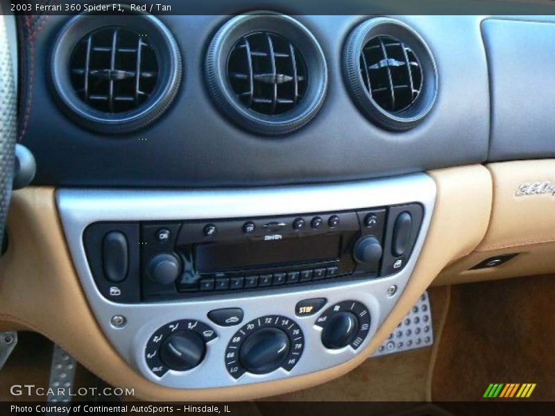 Controls of 2003 360 Spider F1