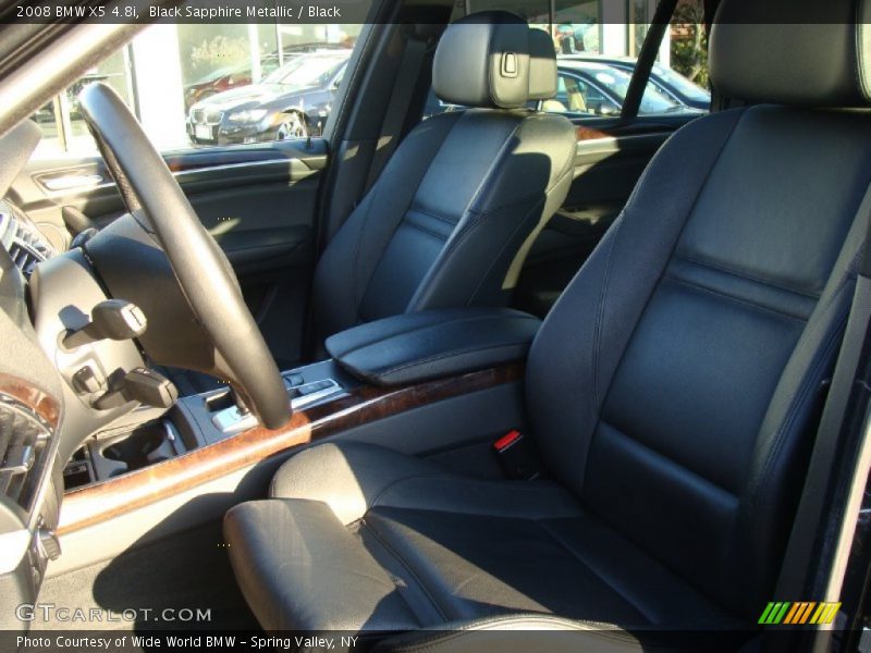 Black Sapphire Metallic / Black 2008 BMW X5 4.8i
