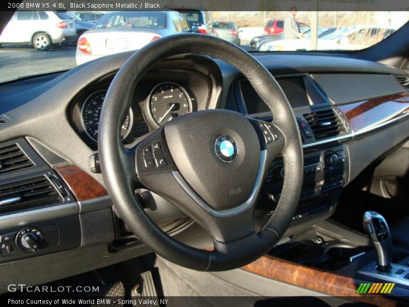 Black Sapphire Metallic / Black 2008 BMW X5 4.8i