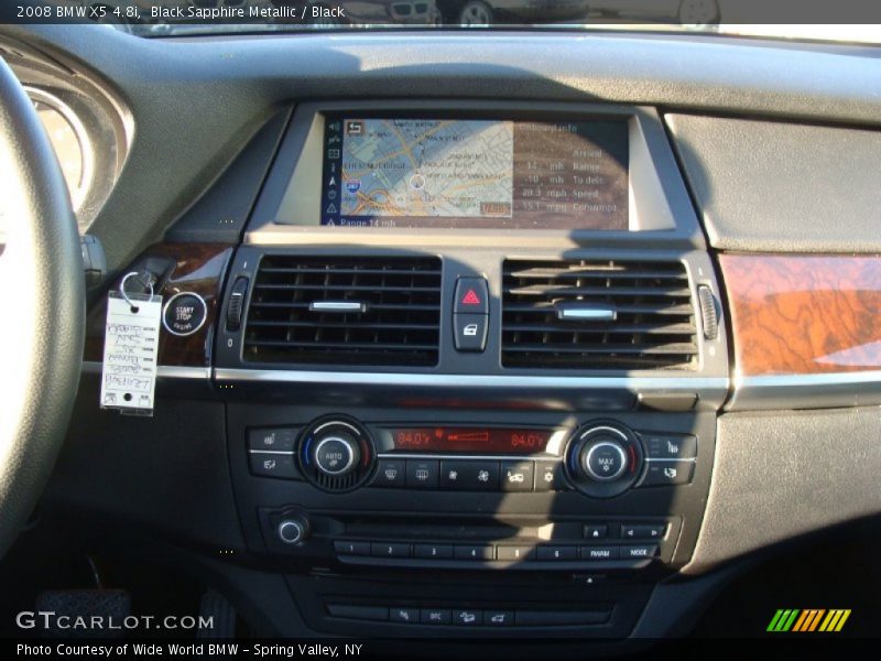 Black Sapphire Metallic / Black 2008 BMW X5 4.8i
