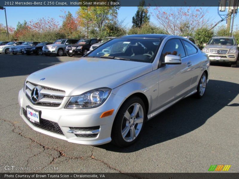 Iridium Silver Metallic / Black 2012 Mercedes-Benz C 250 Coupe
