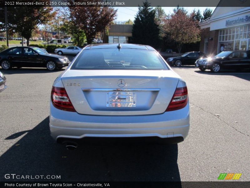 Iridium Silver Metallic / Black 2012 Mercedes-Benz C 250 Coupe