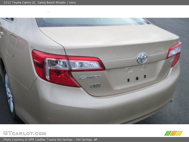 Sandy Beach Metallic / Ivory 2012 Toyota Camry LE