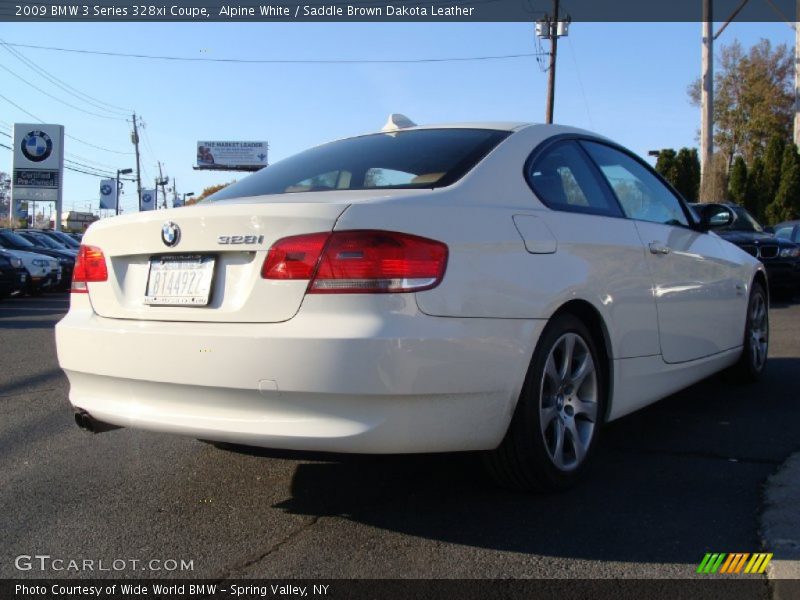 Alpine White / Saddle Brown Dakota Leather 2009 BMW 3 Series 328xi Coupe