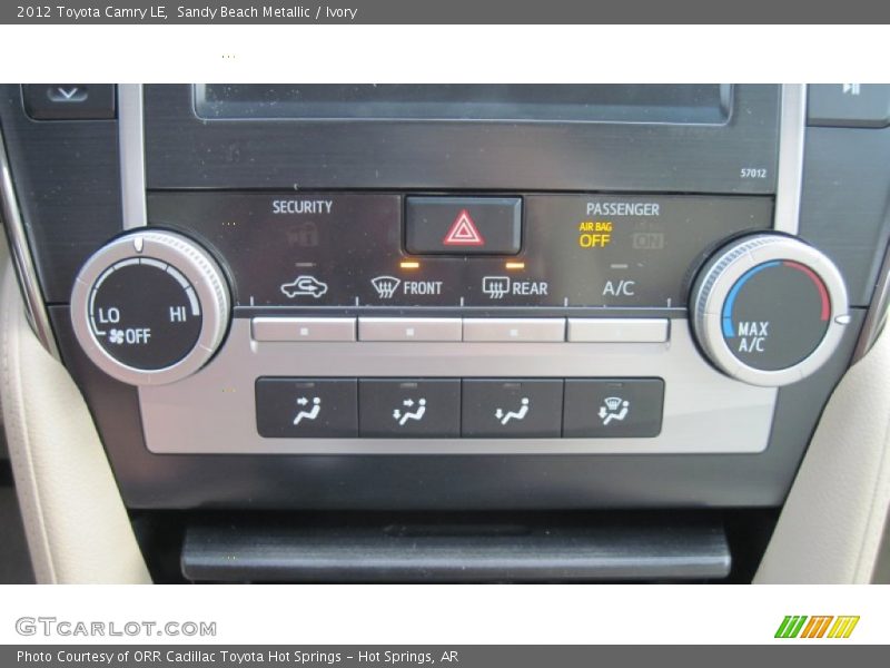 Sandy Beach Metallic / Ivory 2012 Toyota Camry LE