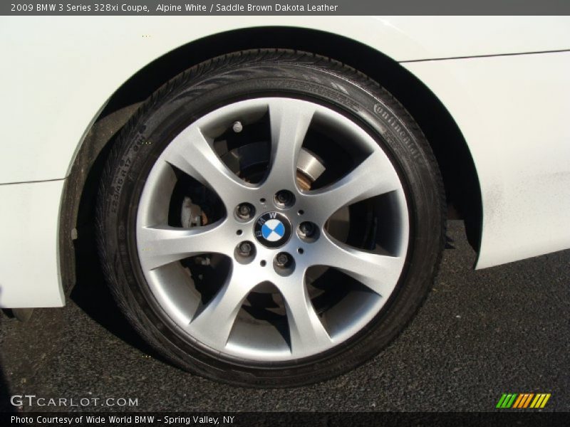 Alpine White / Saddle Brown Dakota Leather 2009 BMW 3 Series 328xi Coupe